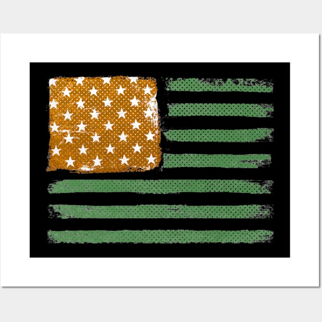 St Patricks Day - Flag Wall Art by karutees